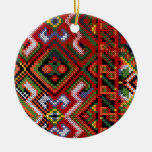 Ukrainian Cross Stitch Embroidery Ornament at Zazzle