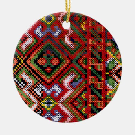 Ukrainian Cross Stitch Embroidery Ornament