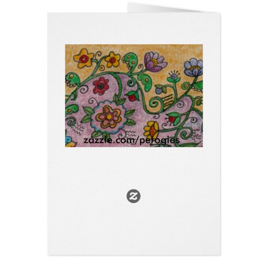 Ukrainian Dancer and Flowers Folk Art (Back)