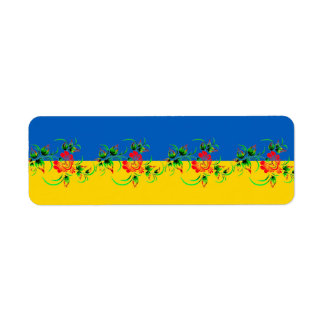 Ukrainian decorative label