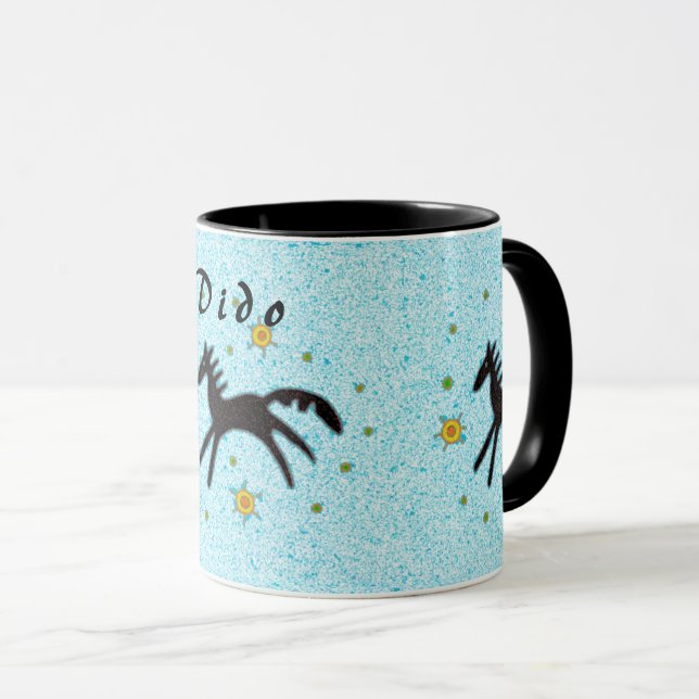 Ukrainian Dido Grandfather Horse Mug (Front Right)