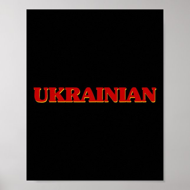 Ukrainian Dna Roots Aesthetic Nationality Pride He Poster (Front)