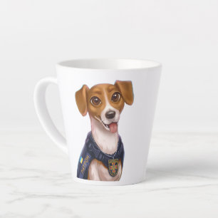Ukrainian dog Patron T-Shirt Latte Mug