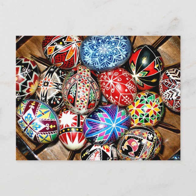 Ukrainian Easter Egg Postcard (Front)
