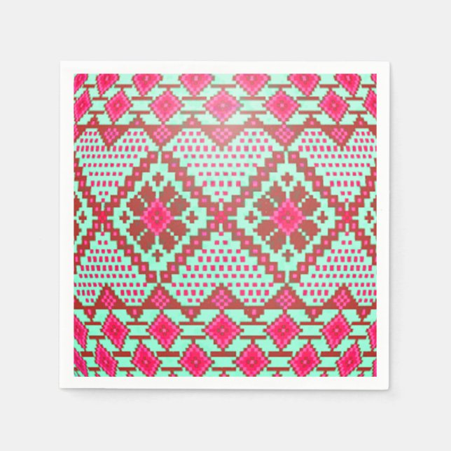  Ukrainian Easter Egg (Pysanka) Paper Napkins (Front)