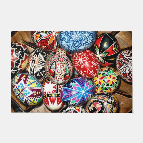 Ukrainian Easter Eggs decorative  Doormat