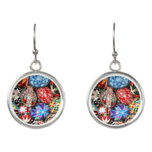 Ukrainian Easter Eggs, Earrings