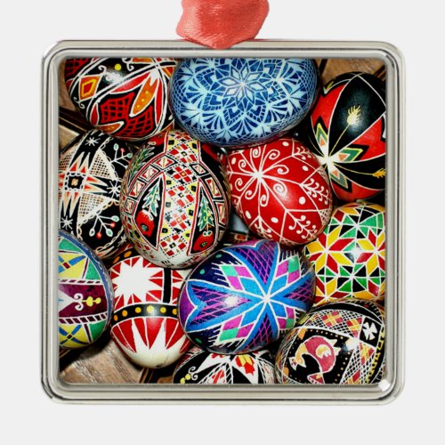 Ukrainian Easter Eggs Metal Ornament
