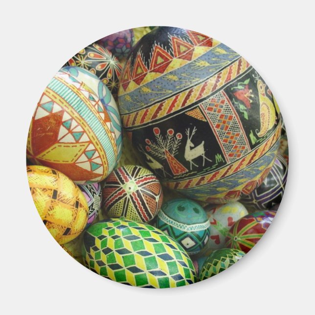 Ukrainian Easter Eggs refrigerator magnet (Front)