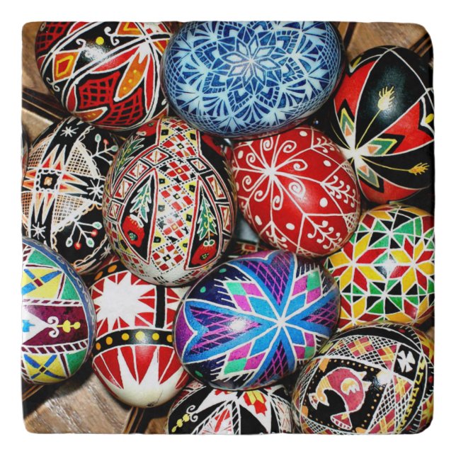 Ukrainian Easter Eggs Trivet (Front)