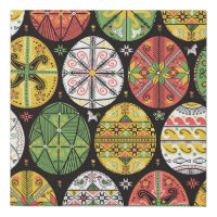 Ukrainian Easter eggs, vintage pattern.