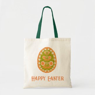 Ukrainian Easter Traditions Egg Decor Orange Green