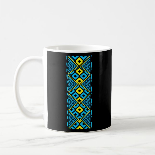 Ukrainian Embroidered Vyshivanka Vyshyvanka Coffee Mug (Left)