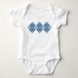 Ukrainian Embroidery Blue Vyshyvanka Baby Bodysuit at Zazzle