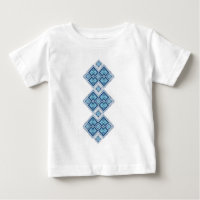 Ukrainian embroidery blue vyshyvanka