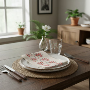 Ukrainian Embroidery Cloth Napkin Set