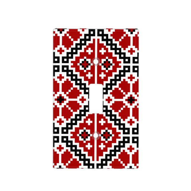 Ukrainian embroidery light switch cover (Front)