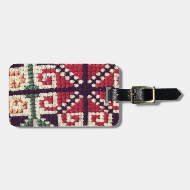 Ukrainian Embroidery Luggage Tag (Front Horizontal)