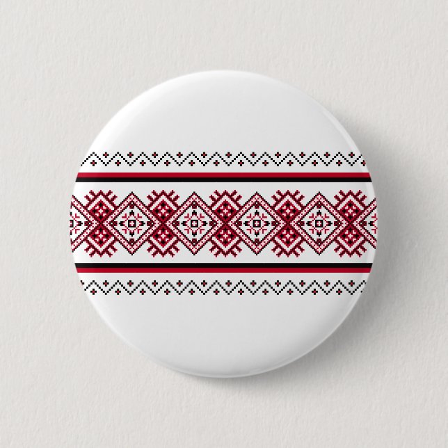 Ukrainian Embroidery Vyshyvanka Pin (Front)