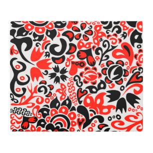 Ukrainian ethnic folk art floral pattern absrtact 