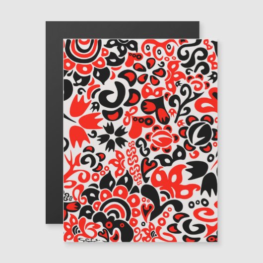 Ukrainian ethnic folk art floral pattern absrtact  (Front/Back)