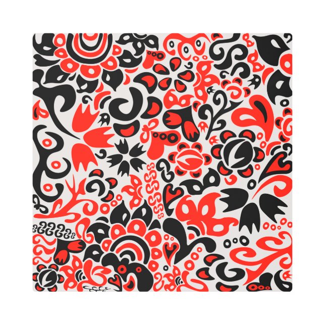 Ukrainian ethnic folk art floral pattern absrtact  (Front)