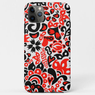 Ukrainian ethnic folk art floral pattern absrtact  iPhone 11 pro max case
