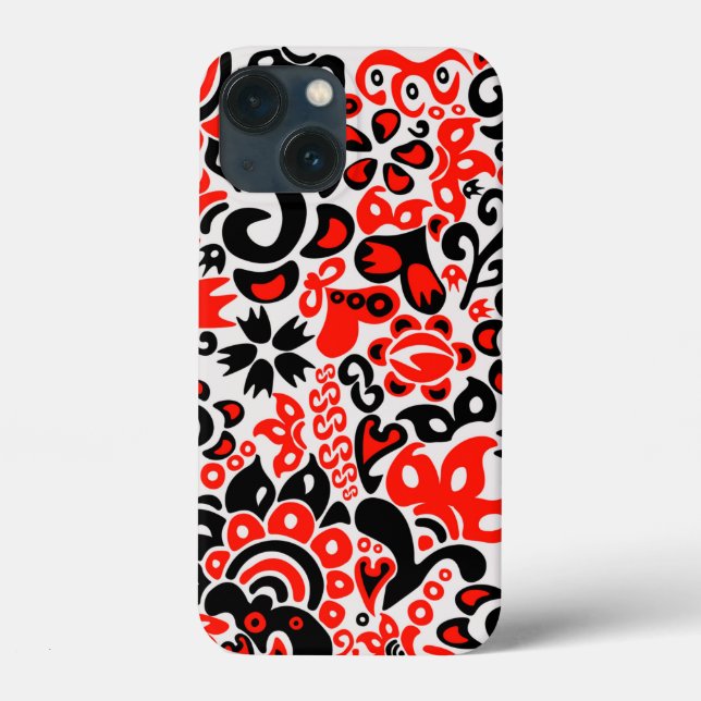 Ukrainian ethnic folk art floral pattern absrtact  Case-Mate iPhone case (Back)