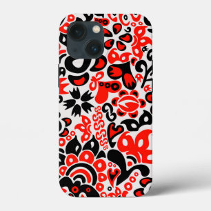 Ukrainian ethnic folk art floral pattern absrtact  iPhone 13 mini case