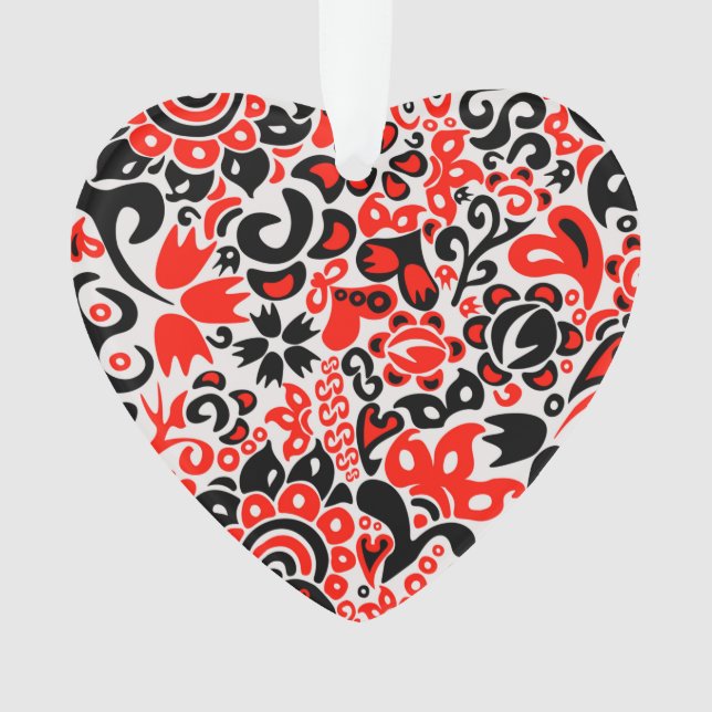 Ukrainian ethnic folk art floral pattern absrtact  ornament (Front)