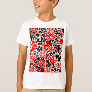 Ukrainian ethnic folk art floral pattern absrtact  T-Shirt