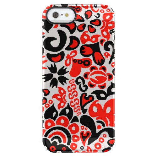 Ukrainian ethnic folk art floral pattern absrtact  clear iPhone SE55s case