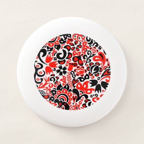 Ukrainian ethnic folk art floral pattern absrtact  Wham_O frisbee