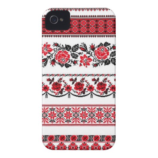 UKrainian ethnic pattern Case-Mate iPhone Case (Back)