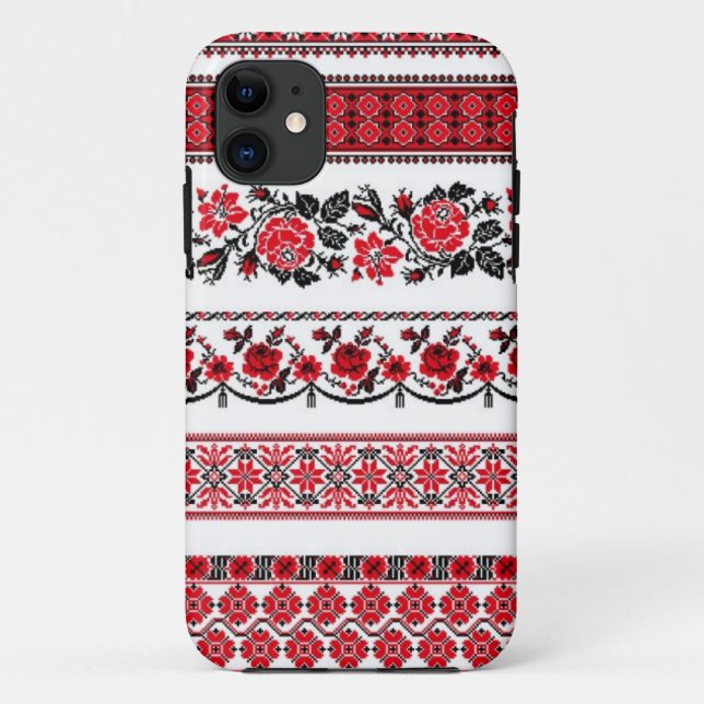 UKrainian ethnic pattern Case-Mate iPhone Case (Back)