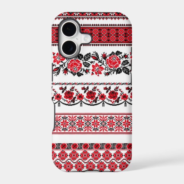 UKrainian ethnic pattern Iphone Case (Back)