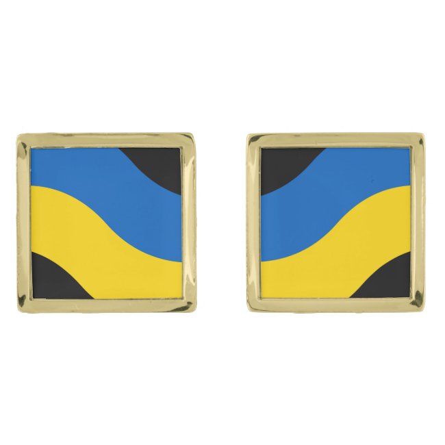 Ukrainian Flag Blue and Yellow Cufflinks