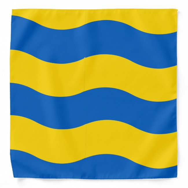 Ukrainian Flag Blue and Yellow Pattern Bandana