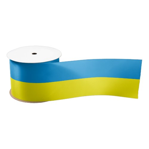 Ukrainian Flag Blue and Yellow Satin Ribbon