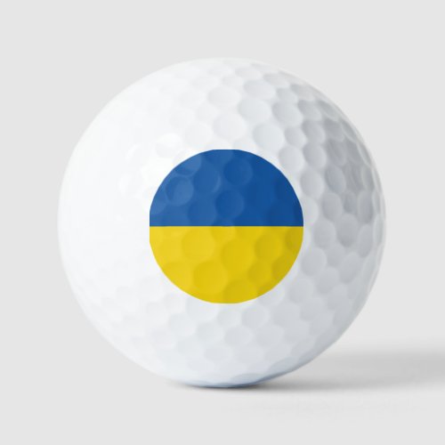 Ukrainian flag blue yellow custom golf balls