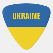 Ukrainian flag blue yellow music guitar pick