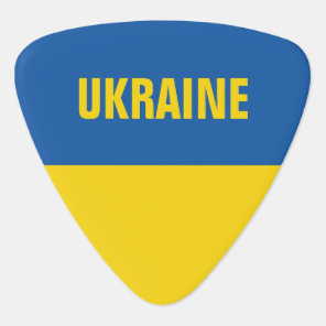 Ukrainian flag blue yellow music guitar pick