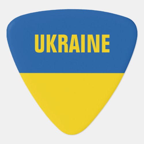 Ukrainian flag blue yellow music guitar pick