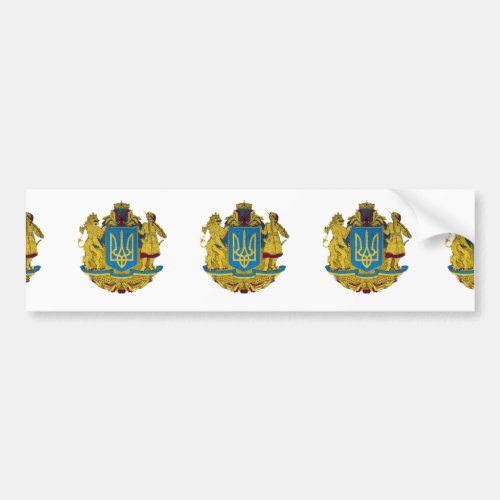 Ukrainian flag bumper sticker