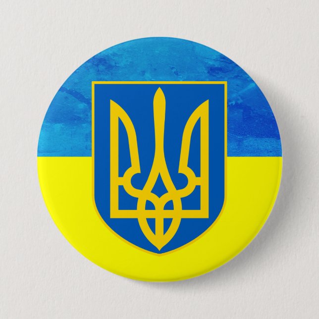 Ukrainian Flag Button (Front)