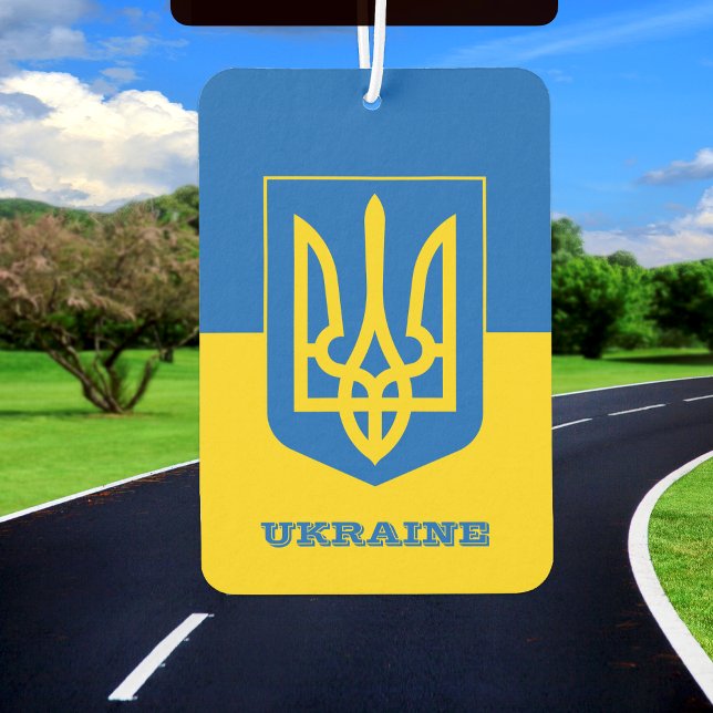 Ukrainian Flag Car Air Freshener, Ukraine Freshener (Creator Uploaded)