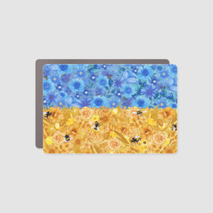 Ukrainian flag car magnet