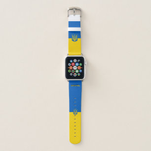 Ukrainian flag-Coat of arms Apple Watch Band