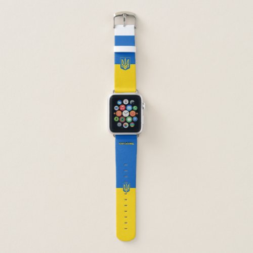 Ukrainian flag_Coat of arms Apple Watch Band