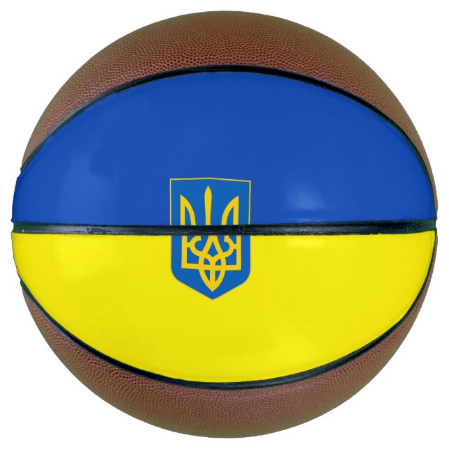 Ukrainian flag-Coat of arms Basketball (Front)